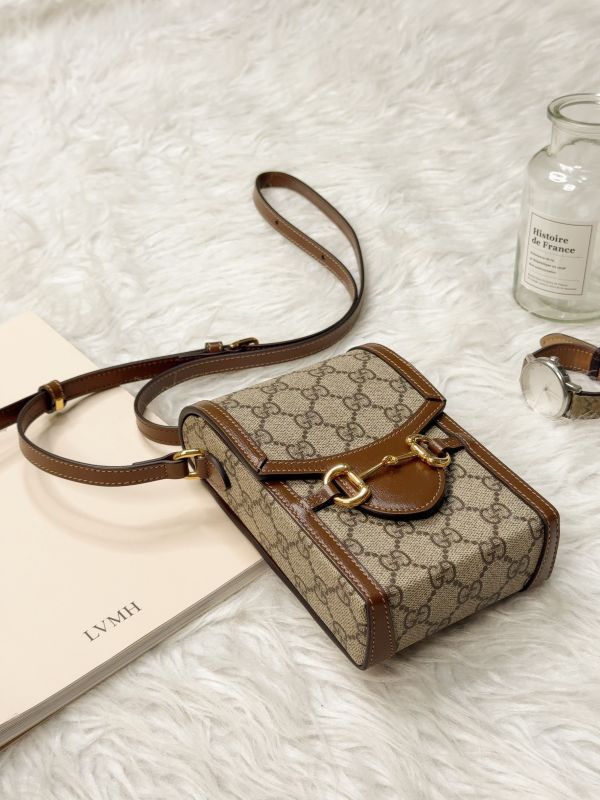 【分期0利率】Gucci 馬銜扣 1955 手機包【9成新】 