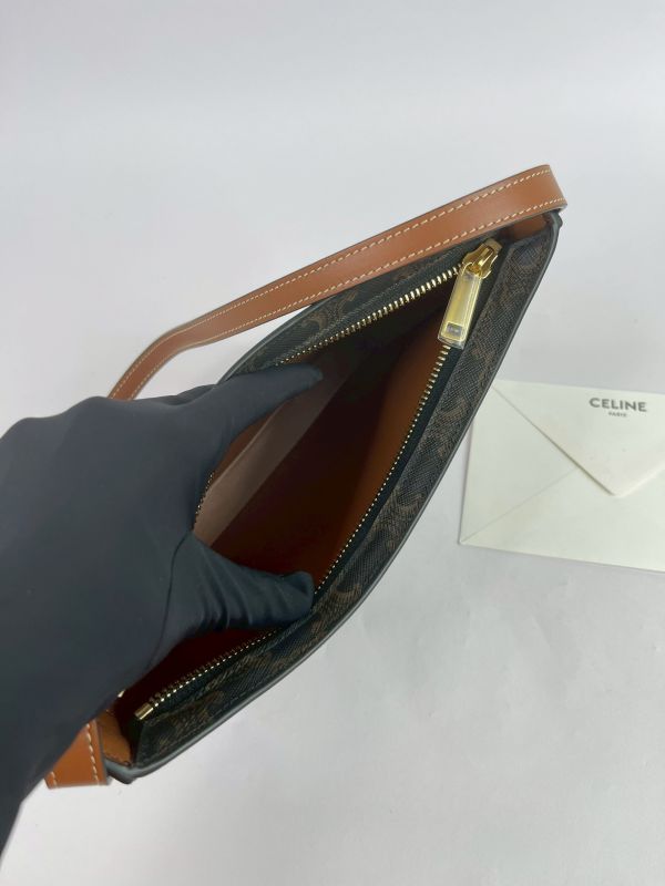 【95成新】CELINE Croque 老花腋下包 