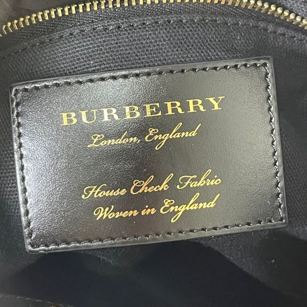 【12期0利率】BURBERRY 棉麻拼接手提兩用包【成新】 