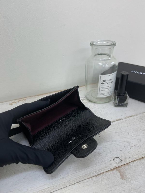 【未使用閒置品】CHANEL COCO 牛皮零錢卡包 