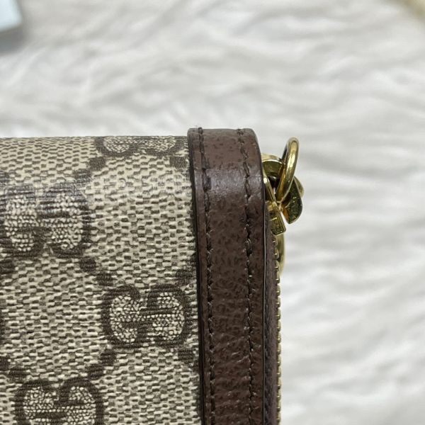 【12期0利率】GUCCI OPHIDIA GG拉鍊長夾【台灣購證】【95成新】 