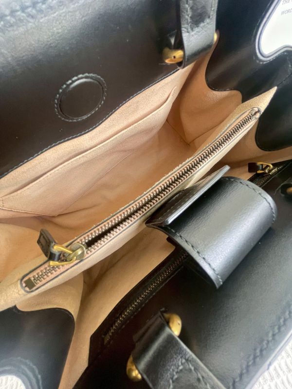 【分期0利率】GUCCI GG Marmont 絎縫牛皮手提兩用包【9成新】 