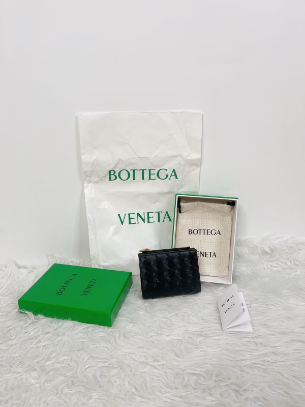 【分期0利率】BV Intrecciato 小號雙折錢包【全新品】 