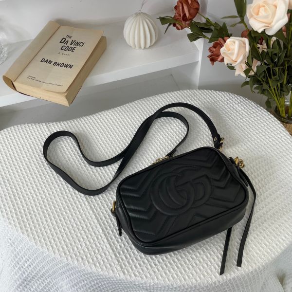 【85成新】【12期0利率】Gucci GG Marmont拉鍊相機包 