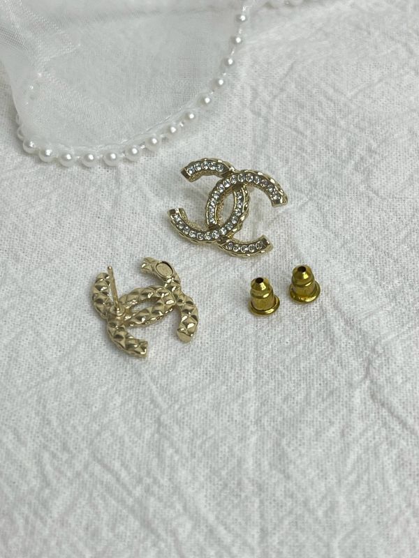 【分期0利率】CHANEL 經典雙C水鑽耳環【95成新】 