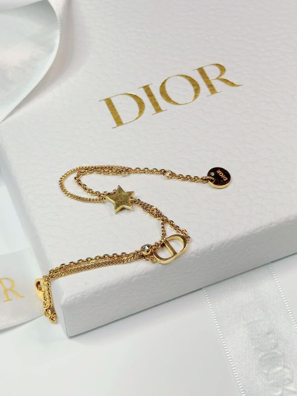 【95成新】DIOR Petit CD 雙鏈手鍊 