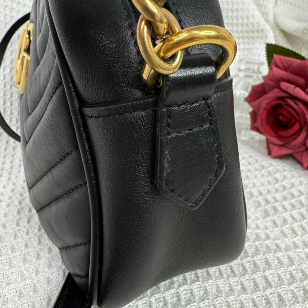 【9成新】【12期0利率】GUCCI GG Marmont 相機包 24公分 gucci 女包