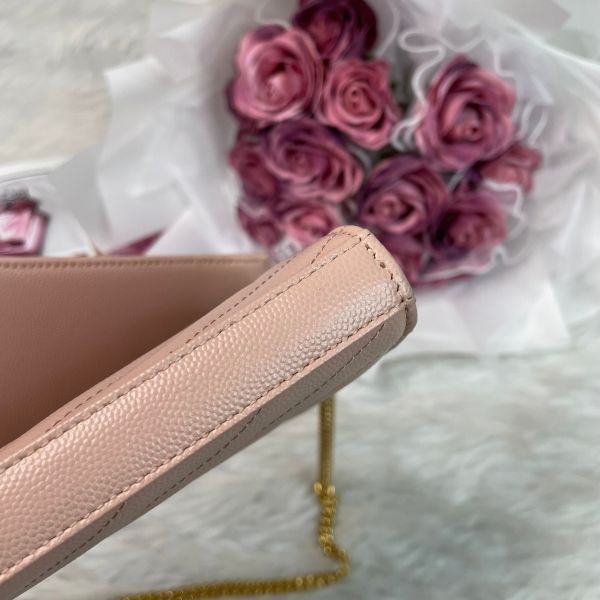 【12期0利率】YSL WOC 魚子醬鍊包 22.5CM【9成新】 