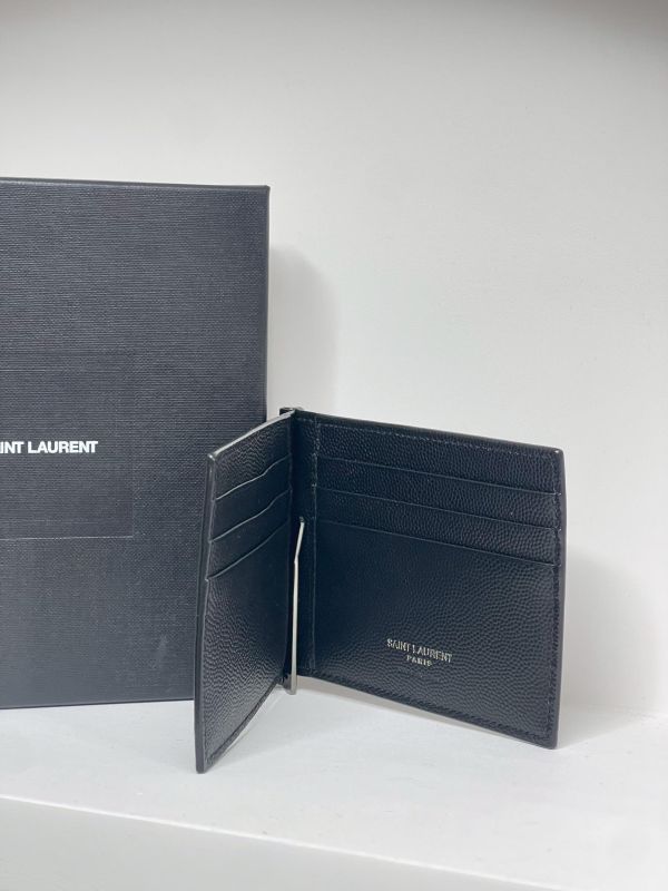 【99成新】YSL 對折短夾附鈔票夾 