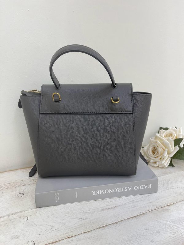 【9成新】CELINE 小牛皮BLET手袋鯰魚包NANO 