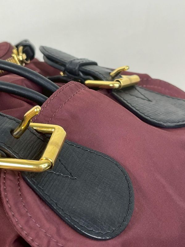 【9成新】BURBERRY THE RUCKSACK 金LOGO 中號後背包 