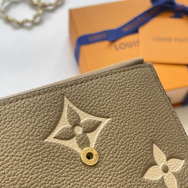 【12期0利率】LV   Victorine皮革三折短夾【99成新】 