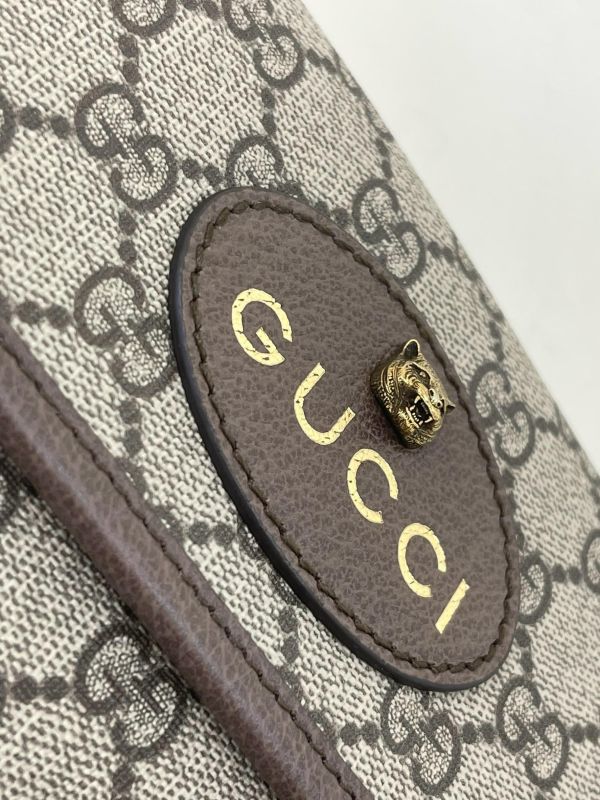 【未使用閒置品】GUCCI Supreme虎頭胸包 
