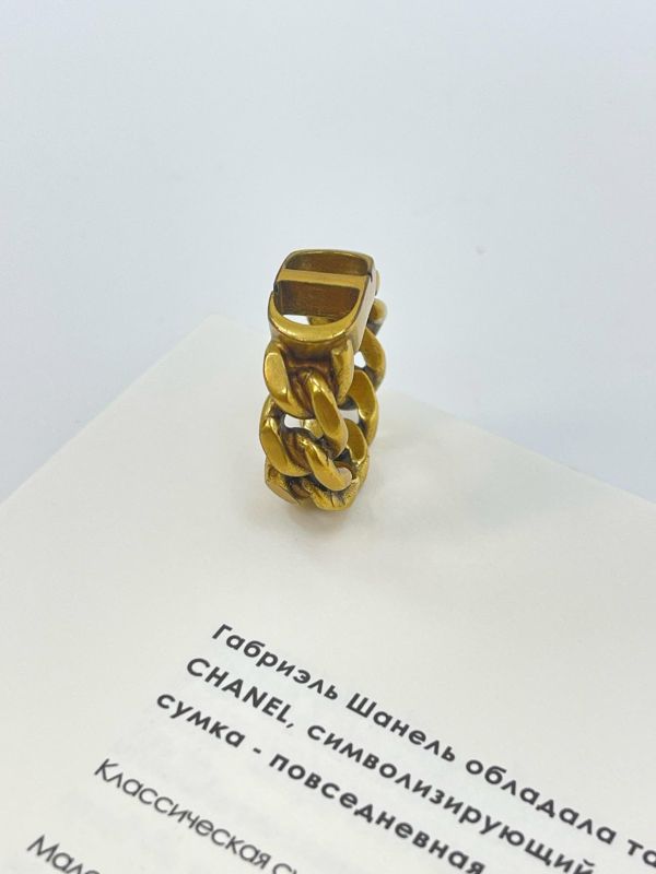 【9成新】DIOR CD Icon 鏈環戒指 