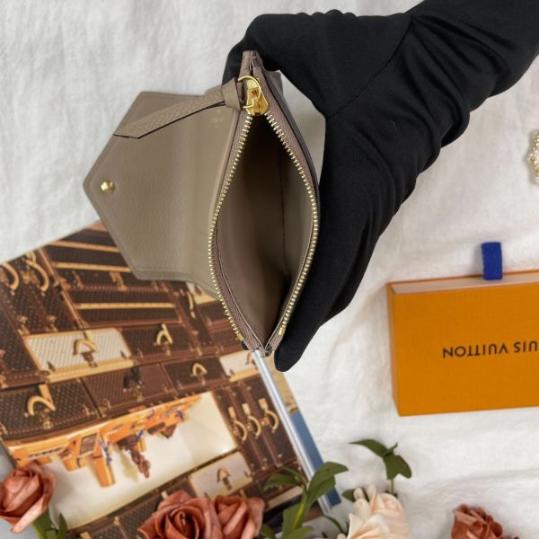 【12期0利率】LV Victorine三折短夾 最火斑鳩灰配色 【9.9成新】 