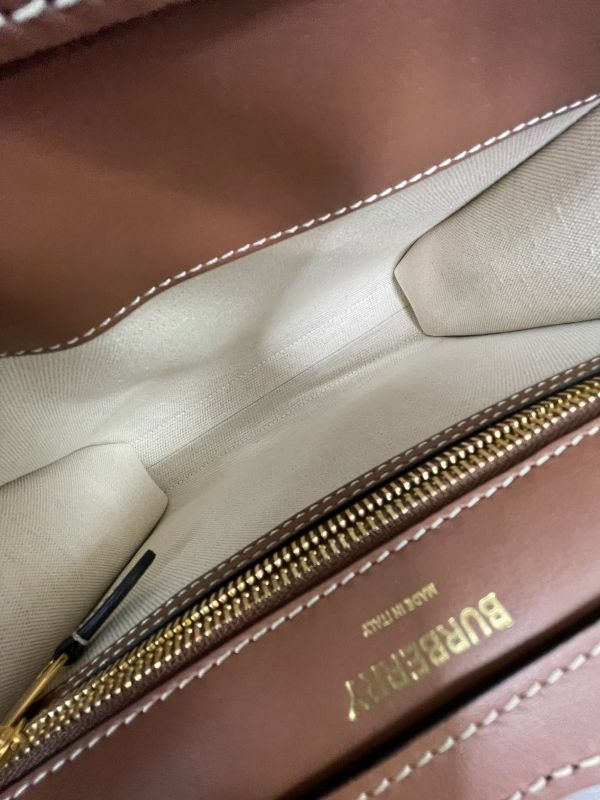 【分期0利率】BURBERRY 帆布拼皮革口袋包【未使用閒置品】 