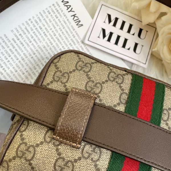 【12期0利率】【二手】GUCCI Ophidia  GG Supreme可拆式腰包 