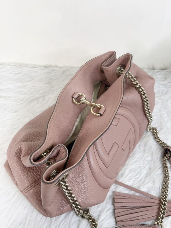 【分期0利率】GUCCI SOHO牛皮托特包【88成新】 