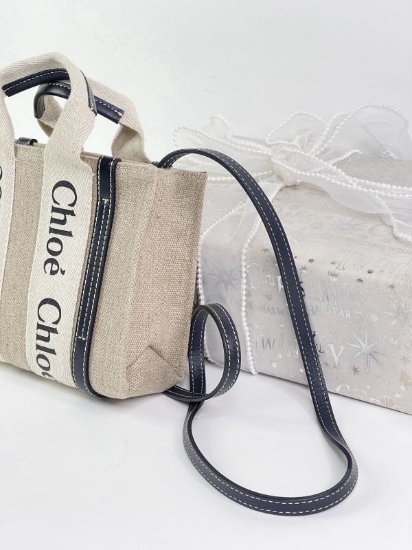 【分期0利率】CHLOE MINI WOODY 深藍【95成新】