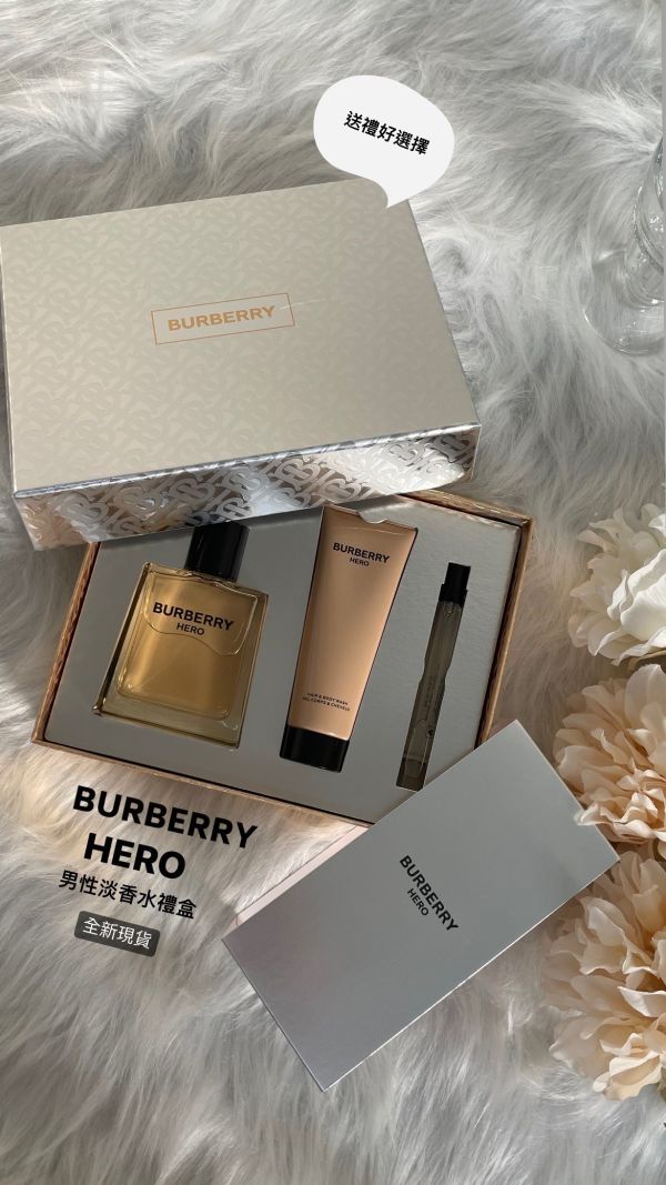 【12期0利率】BURBERRY Hero 英雄神話 男性淡香水禮盒(淡香水100ml+10ml+洗髮沐浴膠75ml) 