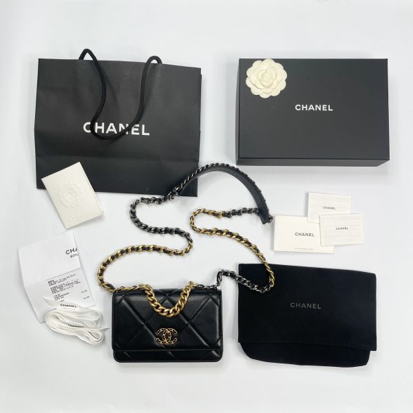 【12期0利率】CHANEL 19  WOC 【9成新】 