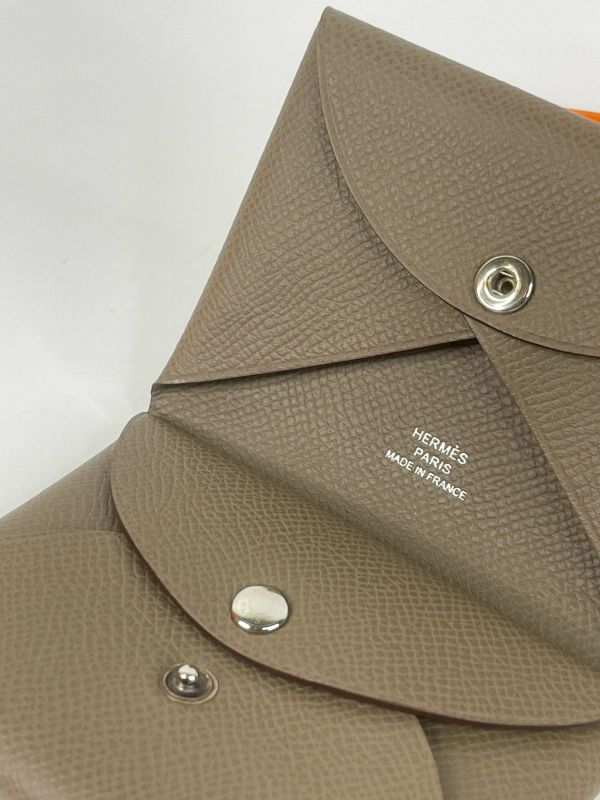 【分期0利率】HERMES Calvi Duo雙層卡片套【99成新】 