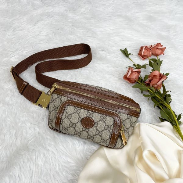 【12期0利率】GUCCI INTERLOCKING G腰包【全新閒置】 
