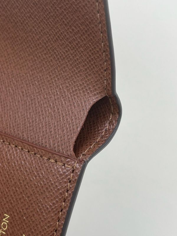 【未使用閒置品】 LV VICTORINE 老花三折短夾 