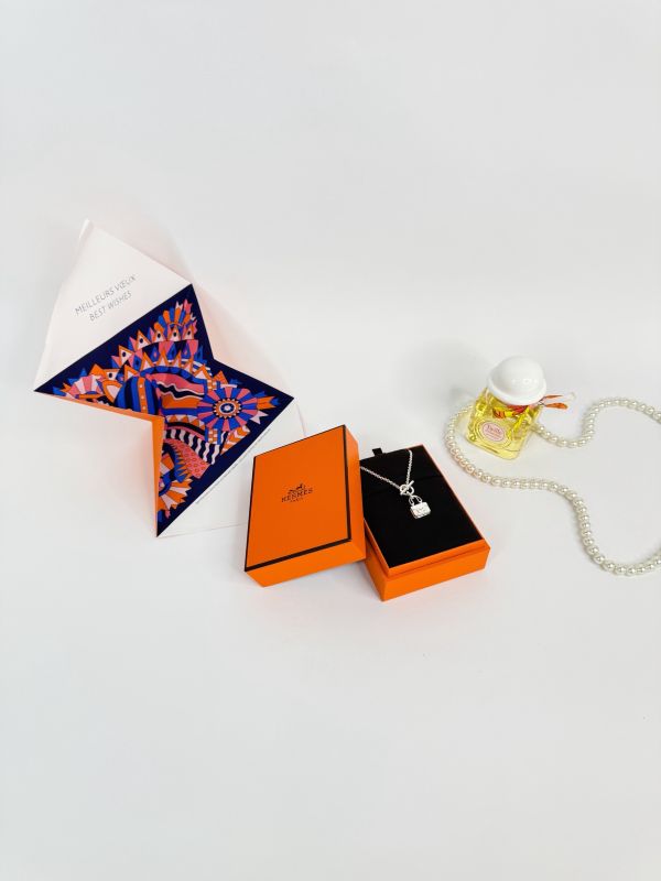 【分期0利率】HERMES CONSTANCE包造型純銀T扣項鍊【全新品】 