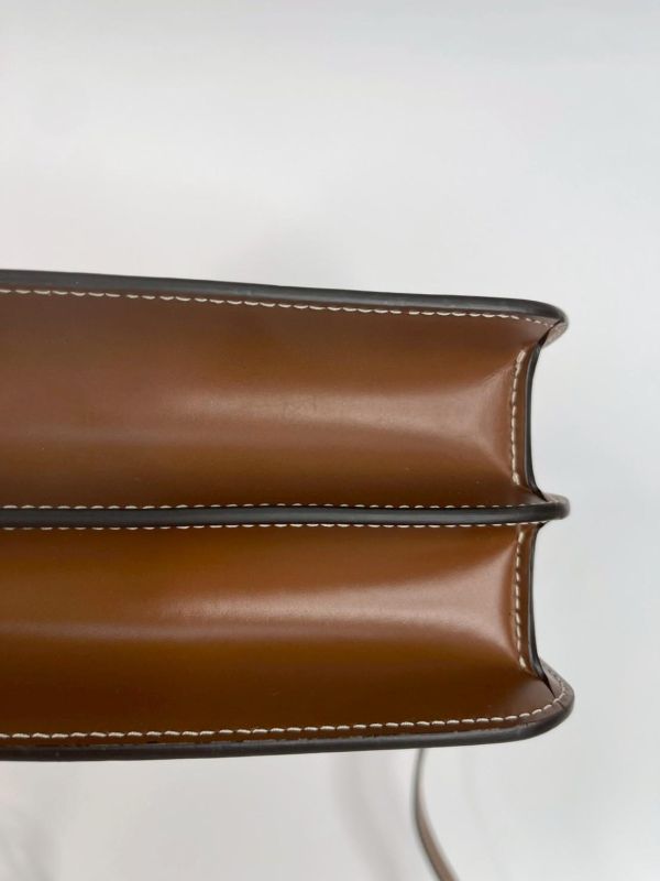 【95成新】BURBERRY TB帆布翻蓋斜背包 