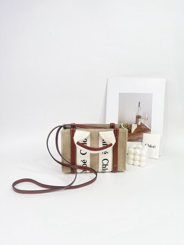 【95成新】CHLOE WOODY TOTE 迷你 棕 