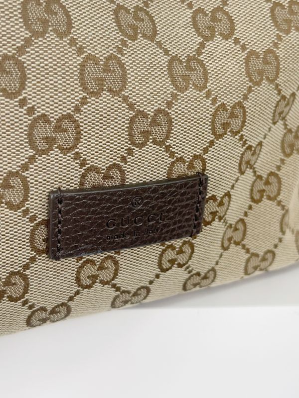 【分期0利率】GUCCI 老花束口水桶後背包【85成新】 
