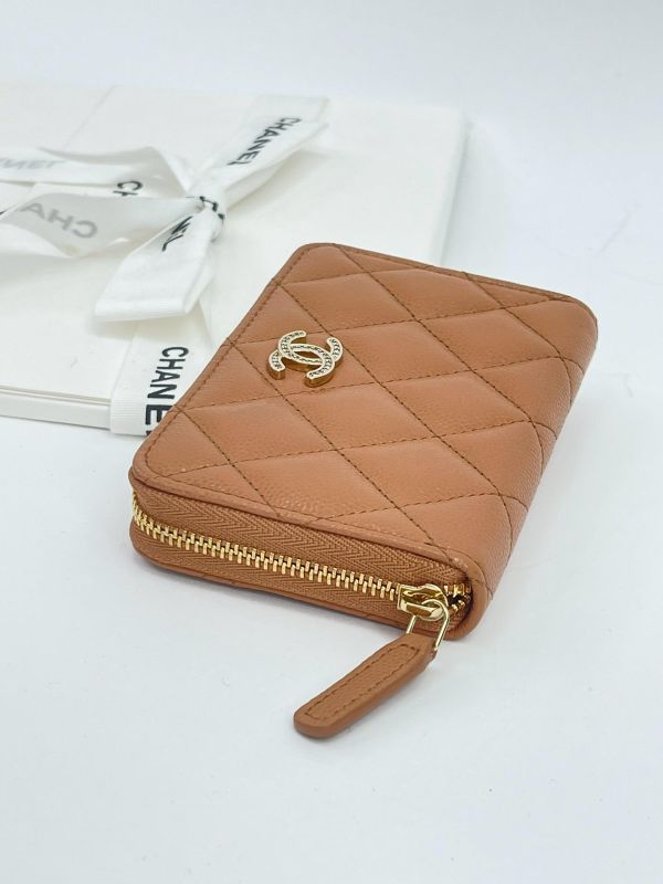 【全新品】CHANEL 25B 大型拉鍊零錢卡包 