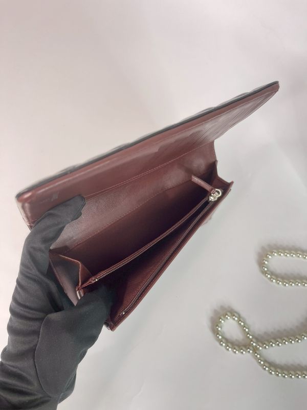 【分期0利率】CHANEL 羊皮對開長夾【95成新】 