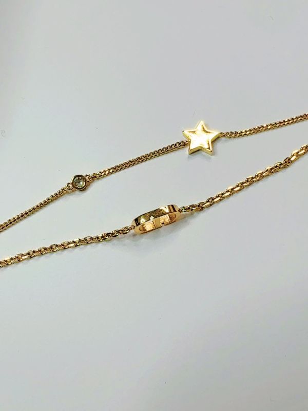 【95成新】DIOR Petit CD 雙鏈手鍊 