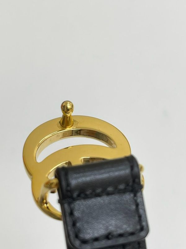【95成新】GUCCI 雙G皮帶 2公分 