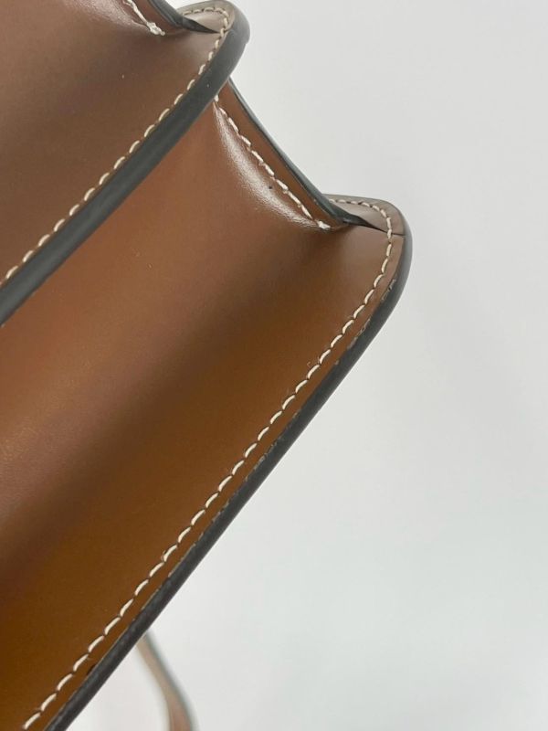 【95成新】BURBERRY TB帆布翻蓋斜背包 