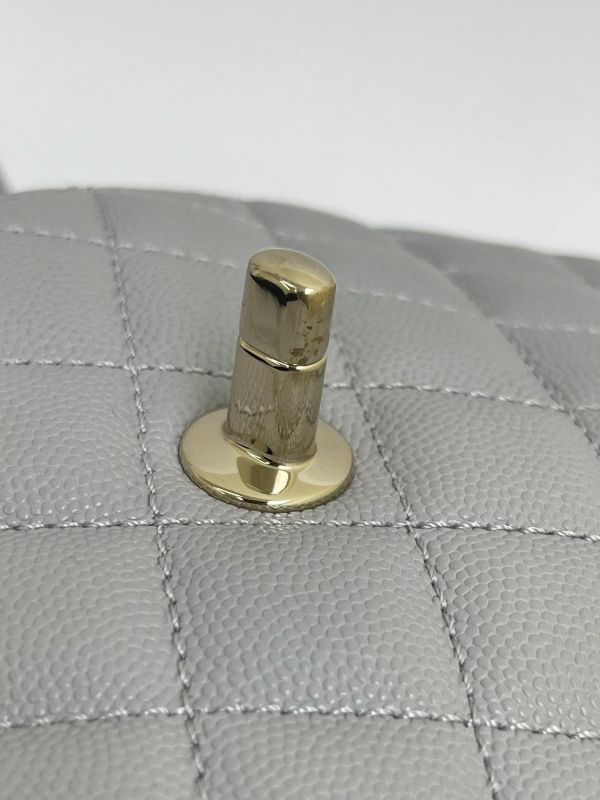 【95成新】CHANEL荔枝牛皮coco handle small 