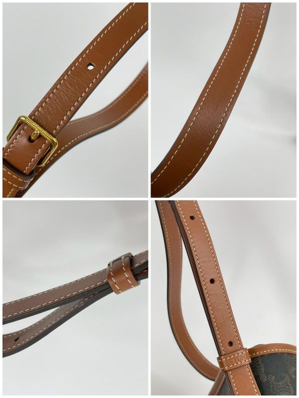 【95成新】CELINE Triomphe帆布中型Folco手袋 