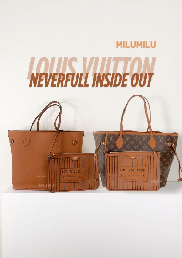 【分期0利率】LV Neverfull Inside Out MM【全新品】 