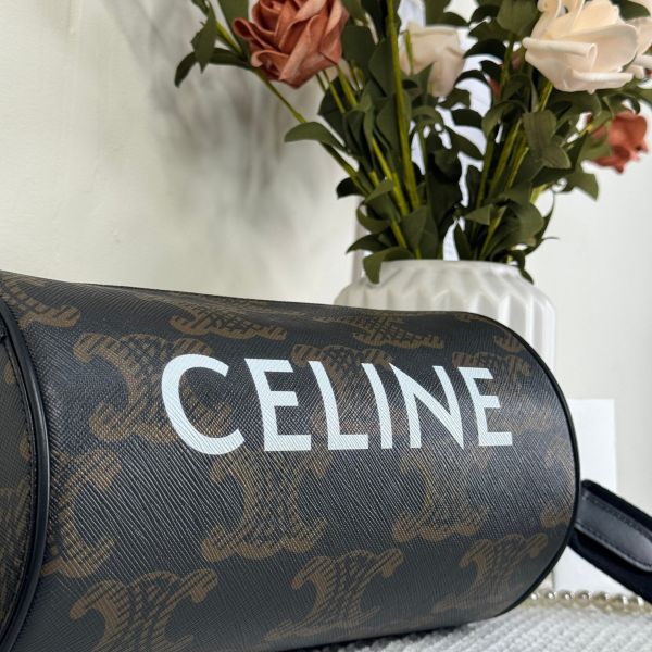 【12期0利率】CELINE 字母老花圓筒包【全新閒置】【現金價27500】 