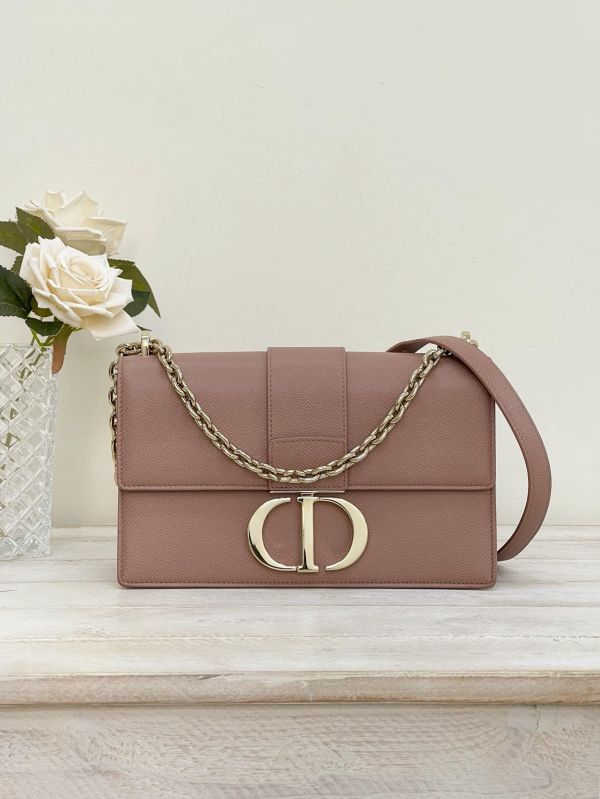 【9成新】DIOR 30 MONTAIGNE 中號 乾燥玫瑰粉 