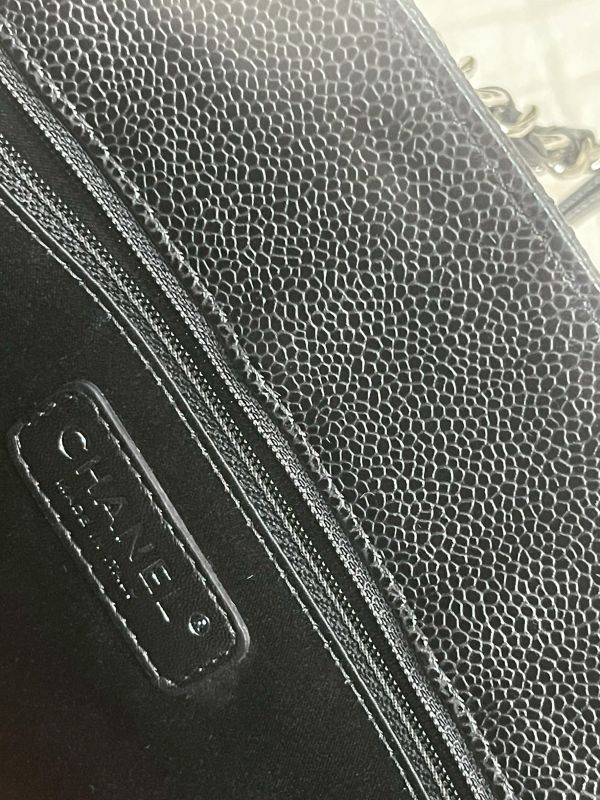 【分期0利率】CHANEL GST 雙C LOGO 荔枝牛皮托特包【95成新】 