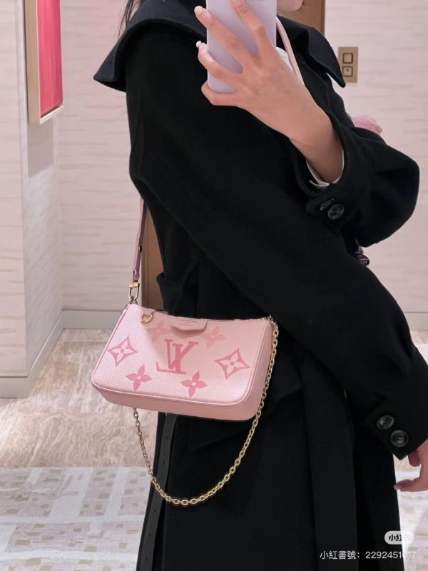 【12期0利率】LV EASY POUCH 漸層皮革斜背包【全新閒置】 
