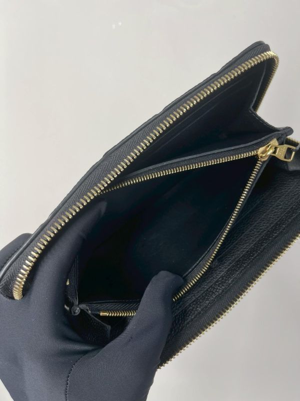 【95成新】LV Clémence 拉鍊皮革壓紋長夾 