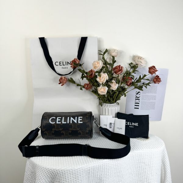 【12期0利率】CELINE 字母老花圓筒包【全新閒置】【現金價27500】 