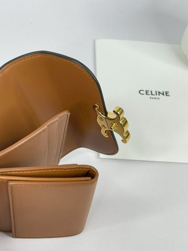 【分期0利率】CELINE凱旋門三摺短夾【95成新】 
