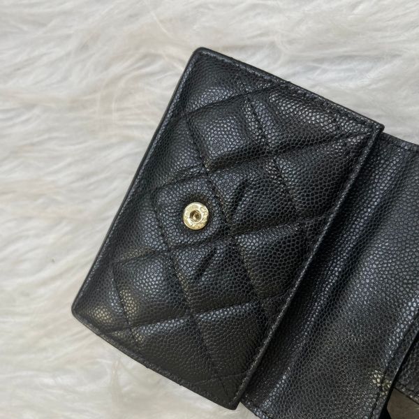 【12期0利率】CHANEL COCO迷你三折短夾【22年3月香港購證】【9成新】 