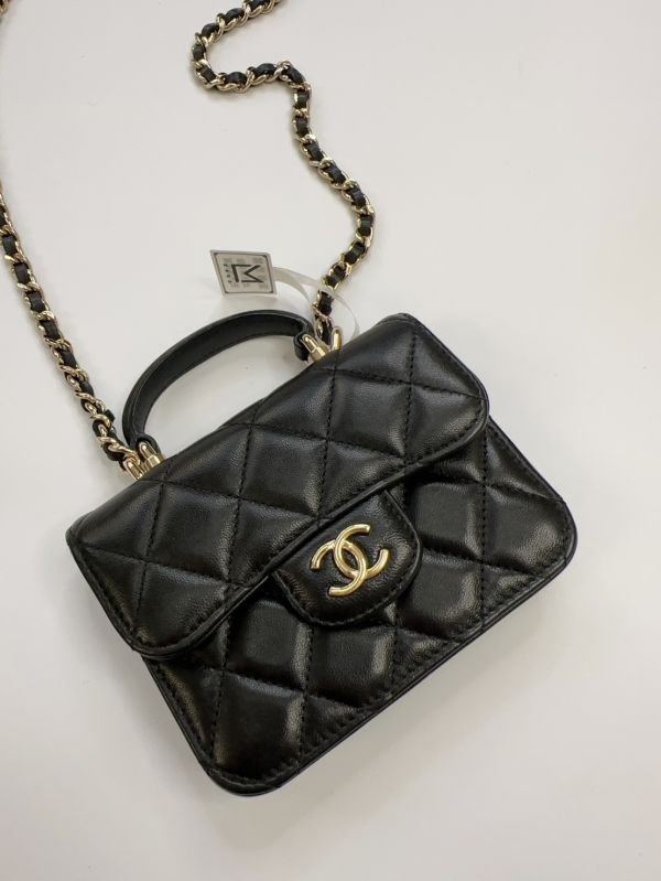 【12期0利率】CHANEL 迷你手提口蓋包【95成新】 