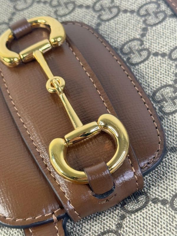 【95成新】GUCCI Horsebit 1955 中號肩揹袋 